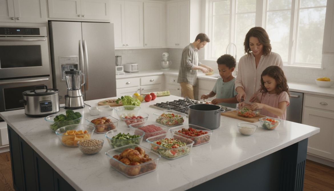 Batch cooking famille : organisation simple avec électroménager