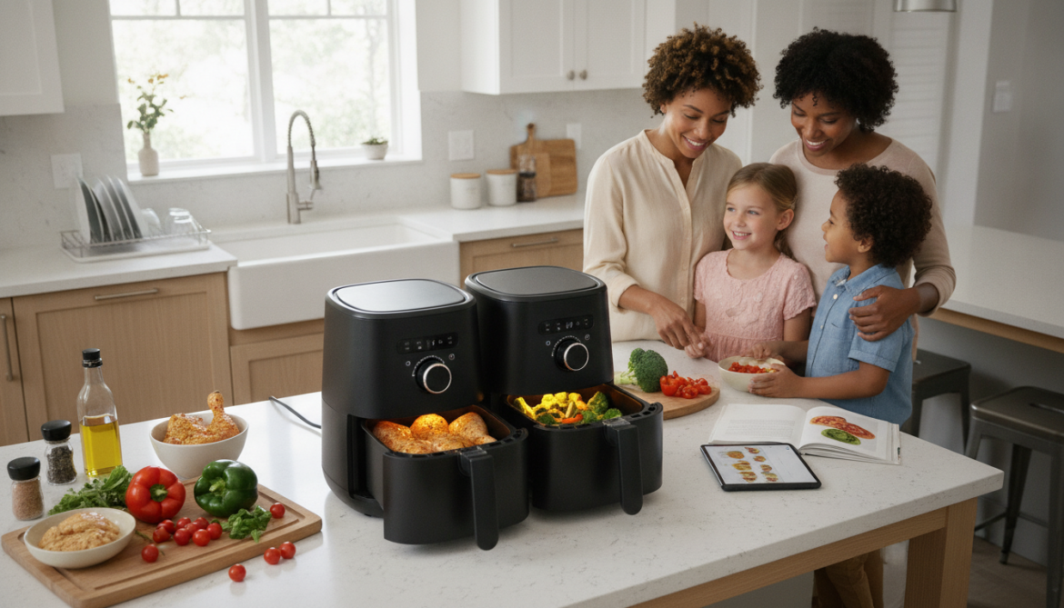 découvrez si l'air fryer double panier est un appareil utile ou un simple gadget pour les besoins culinaires d'une famille. analyse des avantages et inconvénients.
