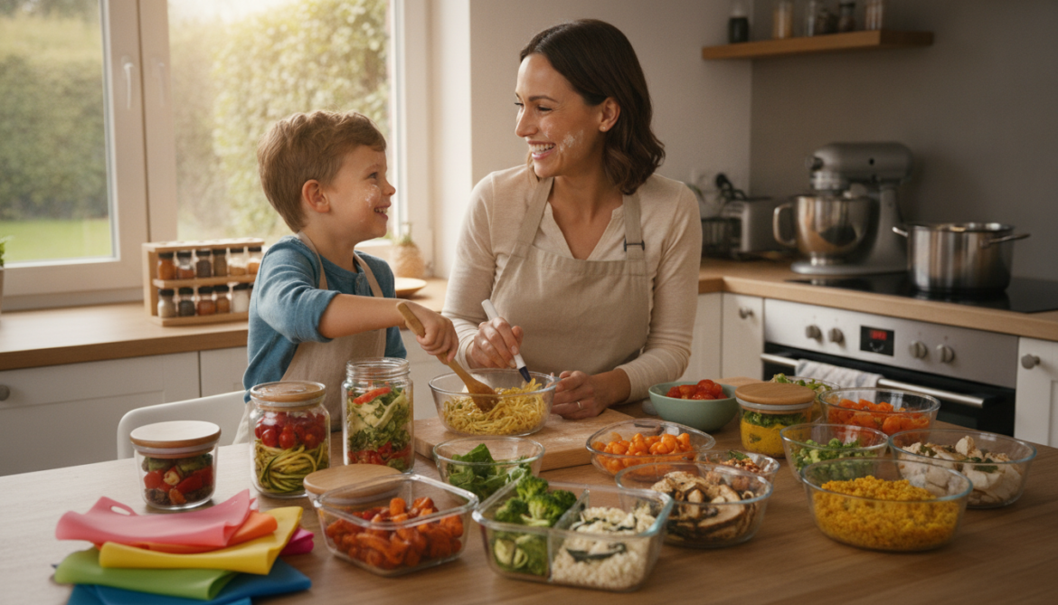 découvrez des idées de batch cooking pour enfants avec des repas faciles à préparer et à réchauffer, pour des repas sans stress au quotidien.