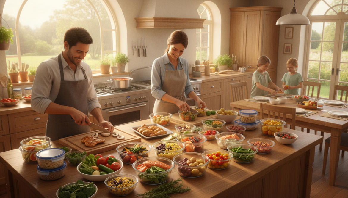 Meal prep famille : différence avec le batch cooking et méthode pratique