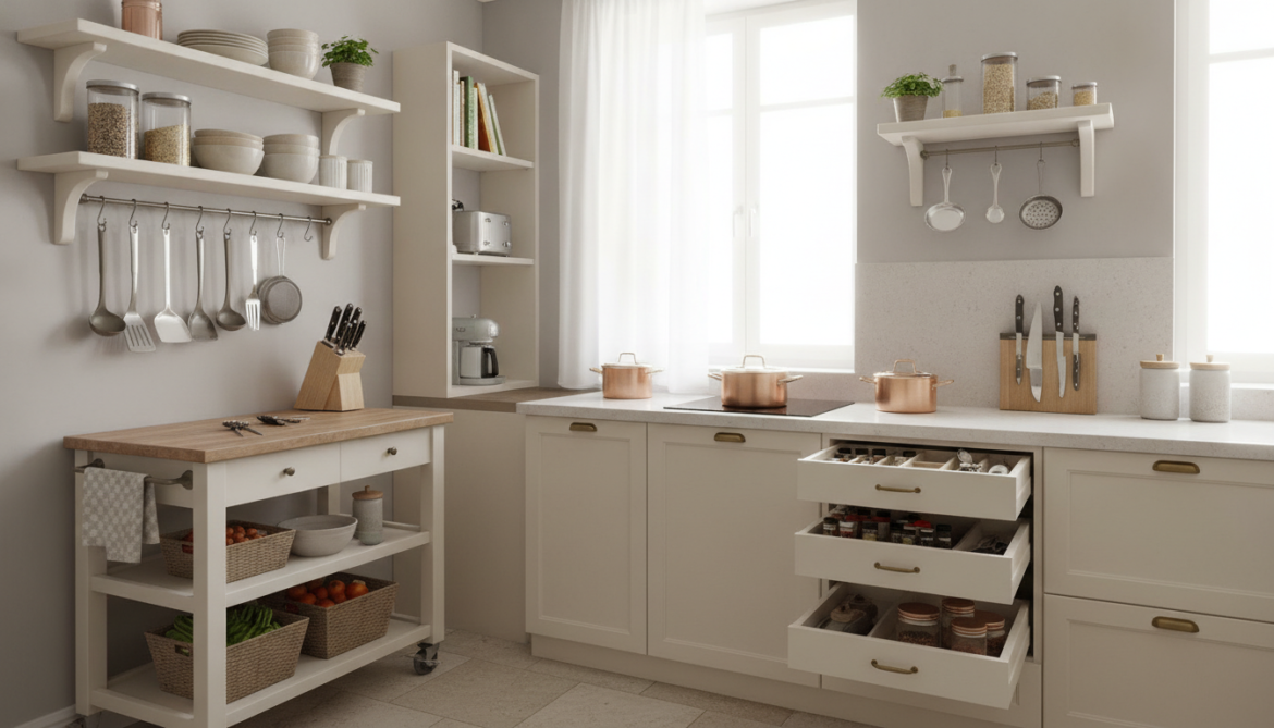 Rangement cuisine petit espace : idées concrètes sans gros travaux